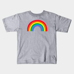 Rainbow on Grey Background Kids T-Shirt